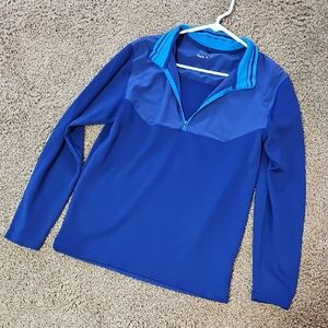 💫 ANDREA Nike Golf Dri-FIT Blue Quarter-Zip Top